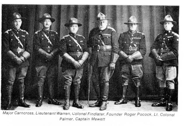 Pocock with senior NZ officers 1935